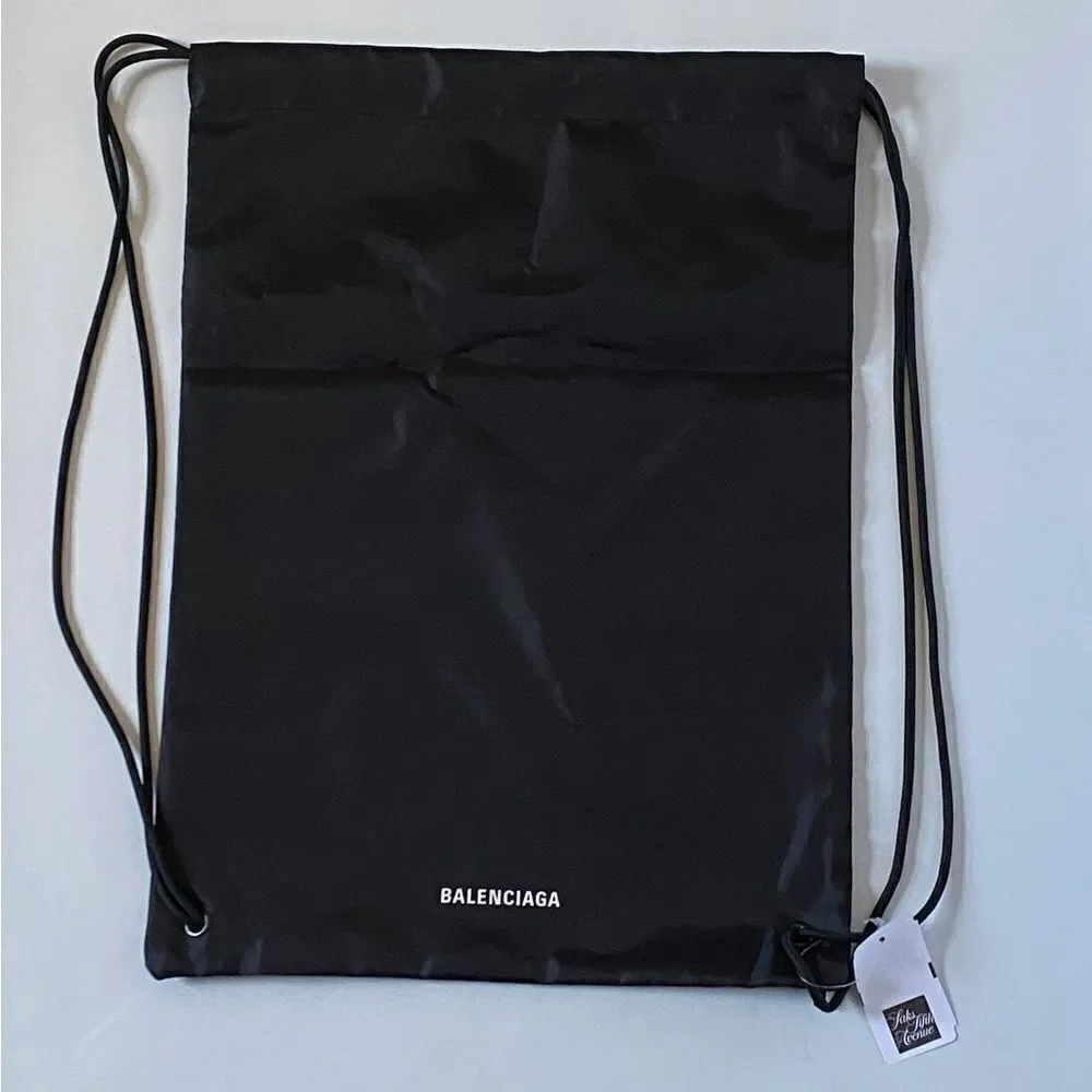 Balenciaga nylon drawstring bag/ dust bag